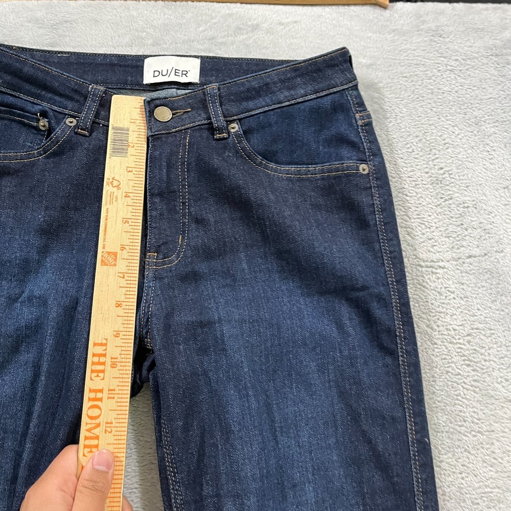 DUER Jeans Mens 28x32  Blue Slim Skinny Stretch Denim Pants Casual - Picture 9 of 12